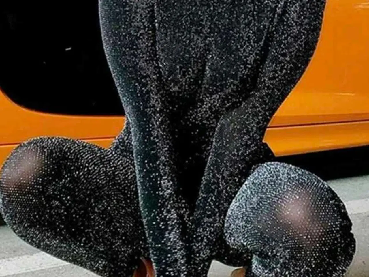 Billede 3 - Skin tight bodysuit - glitzy black 