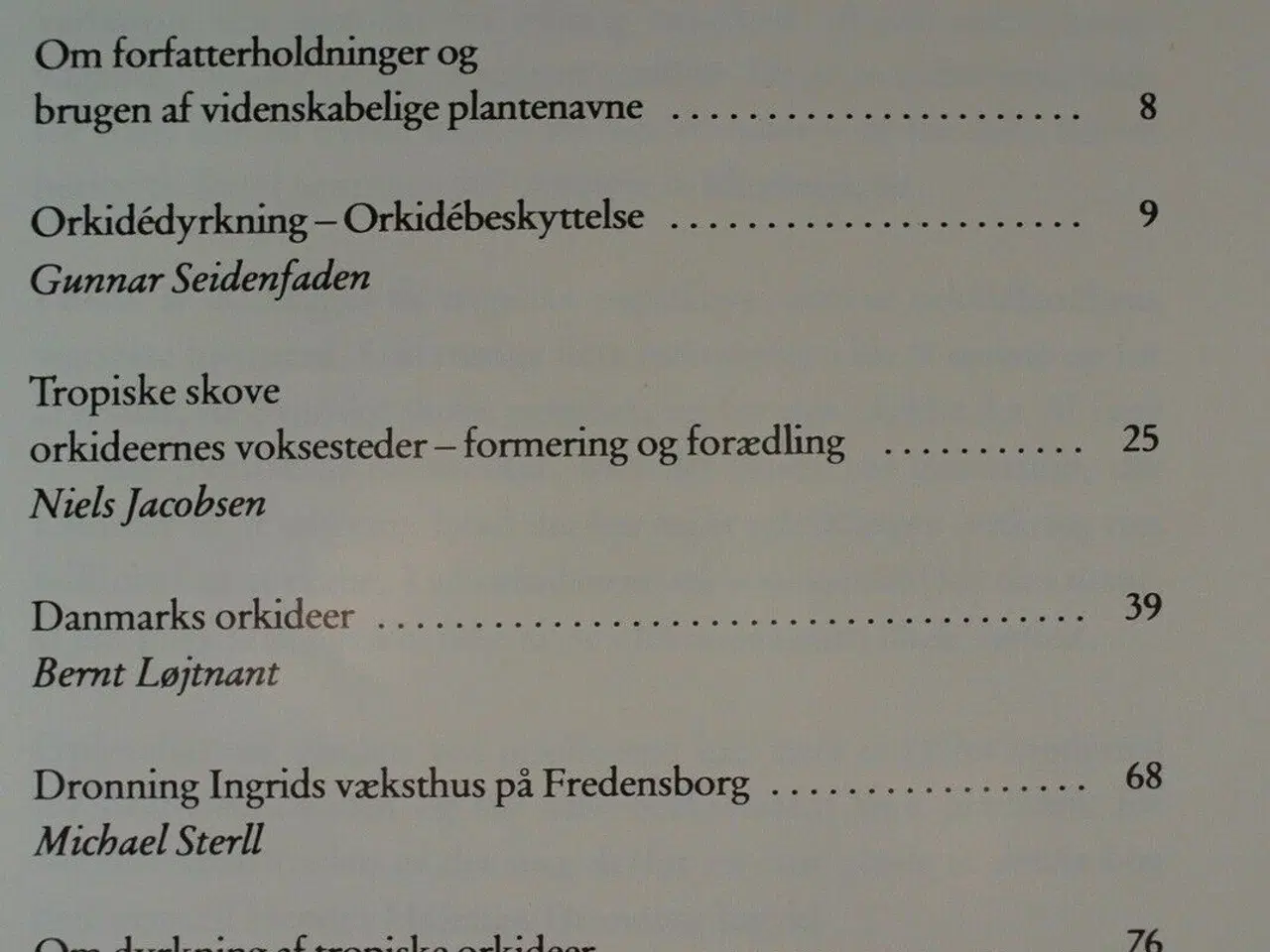 Billede 2 - dronning ingrids orkideer, red. af michael sterll,