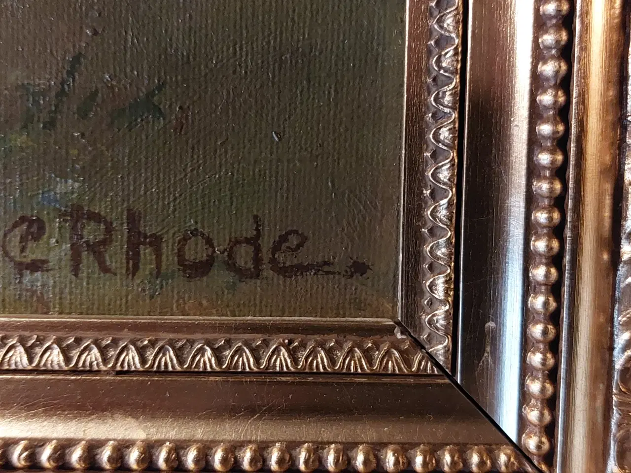 Billede 2 - Oliemaleri - landbrugsmotiv