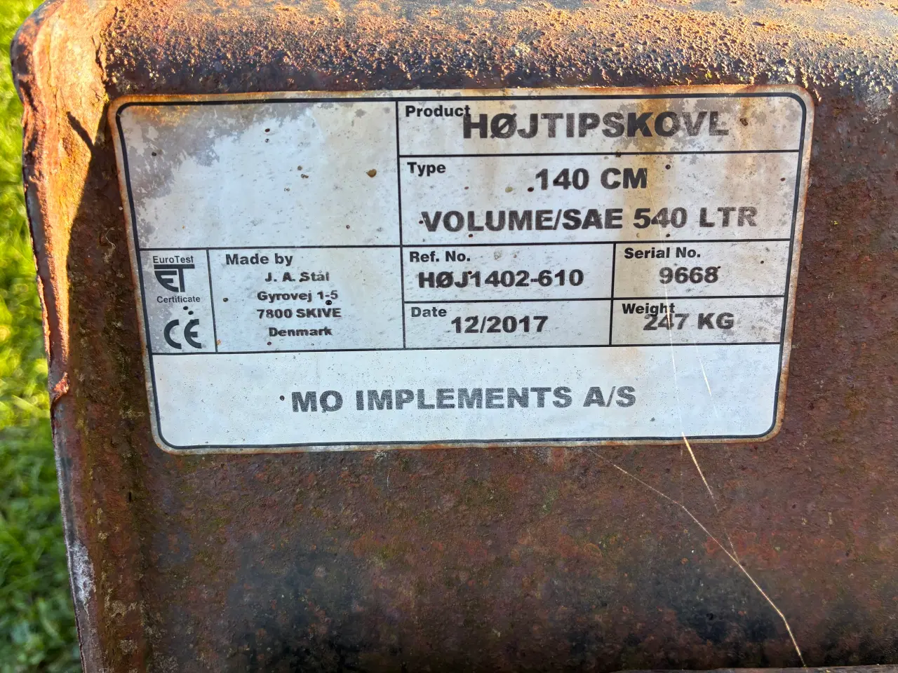 Billede 3 - højtipskovl til minilæsser