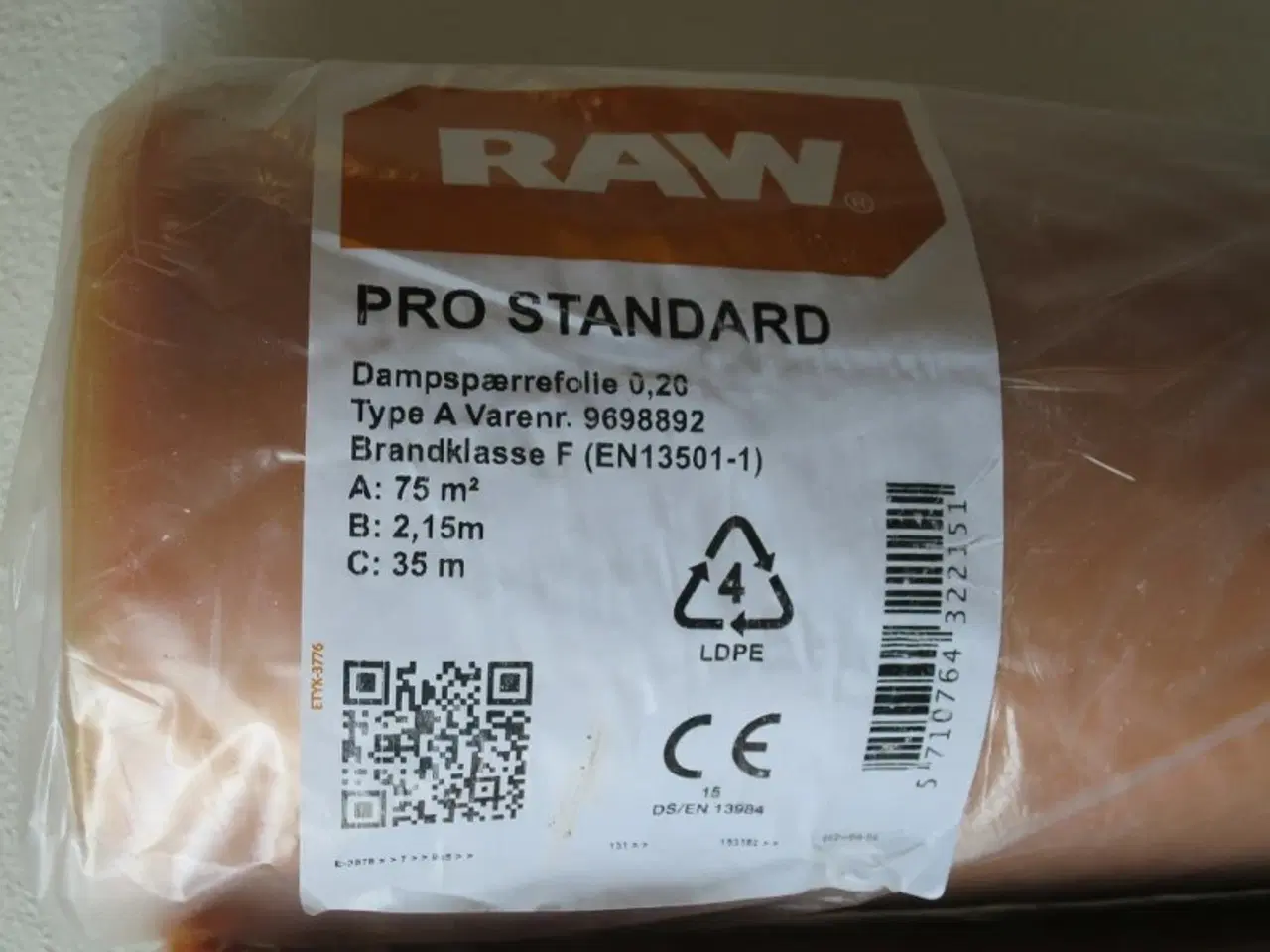 Billede 2 - Raw pro dampspærre.