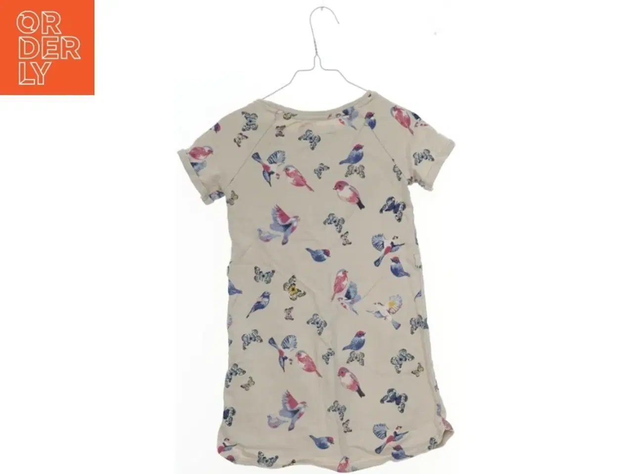 Billede 2 - Kjole med fugle og sommerfugle mønster fra H&M (str. 110)