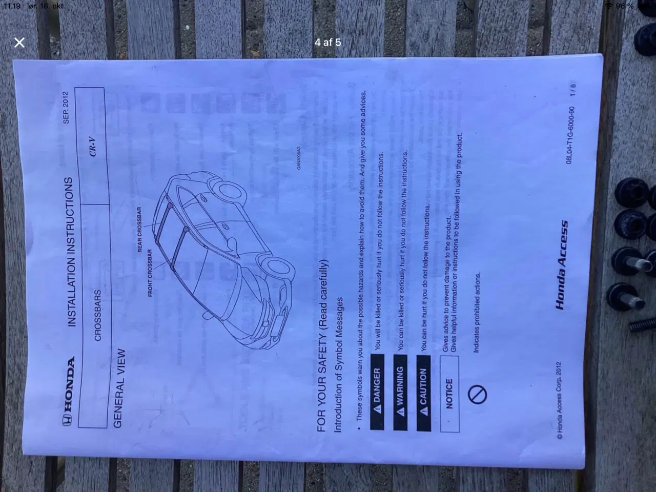 Billede 4 - Tagbøjler til Honda CR-V