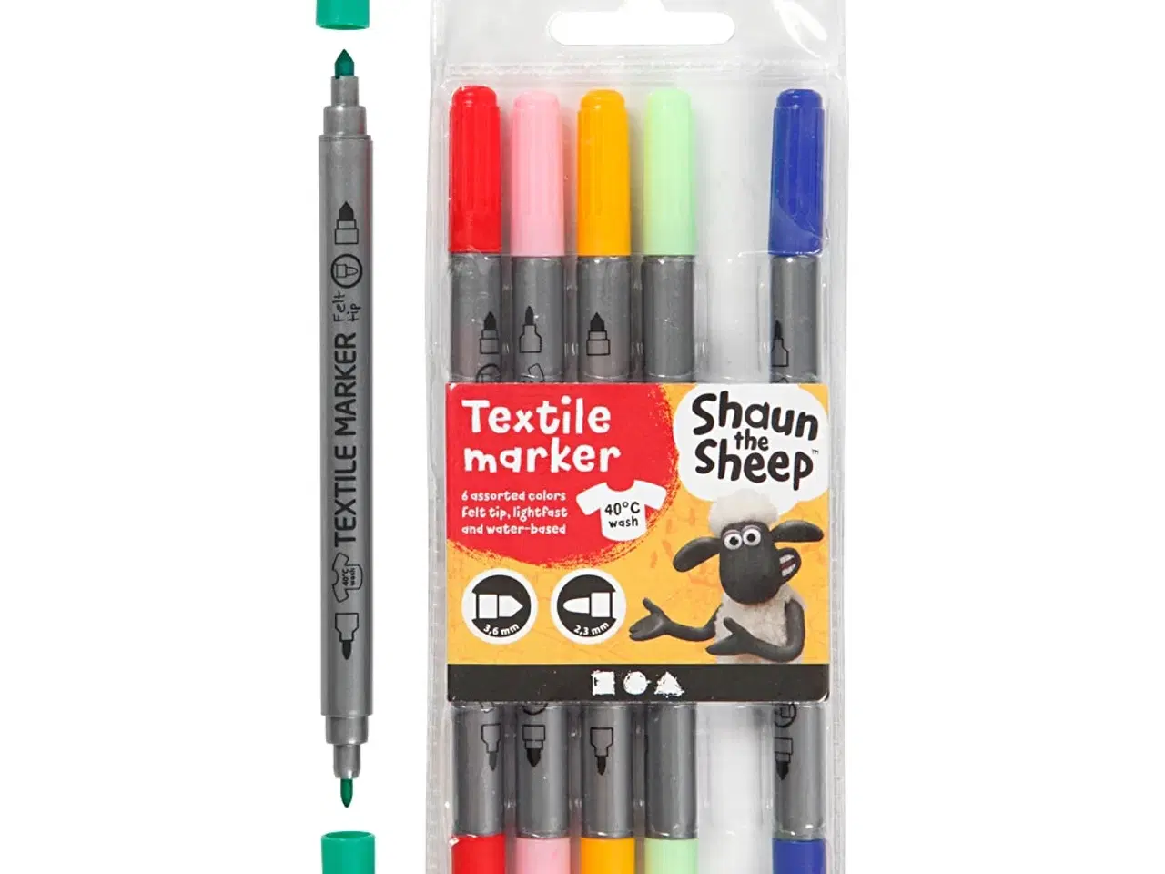 Billede 1 - Alsidige tekstiltuscher med 2 spidser - 6 stk.