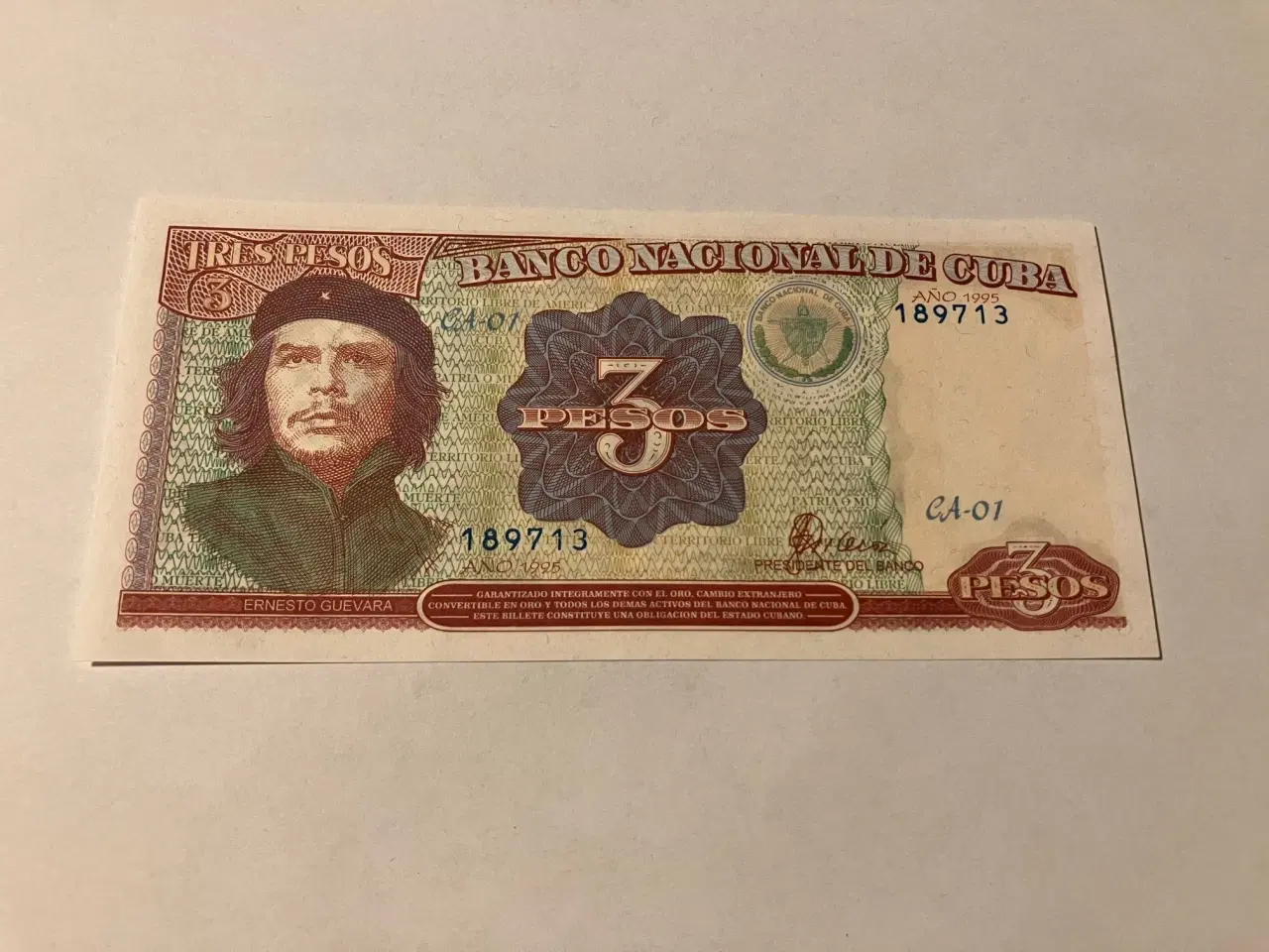 Billede 1 - 3 Pesos 1995 Cuba