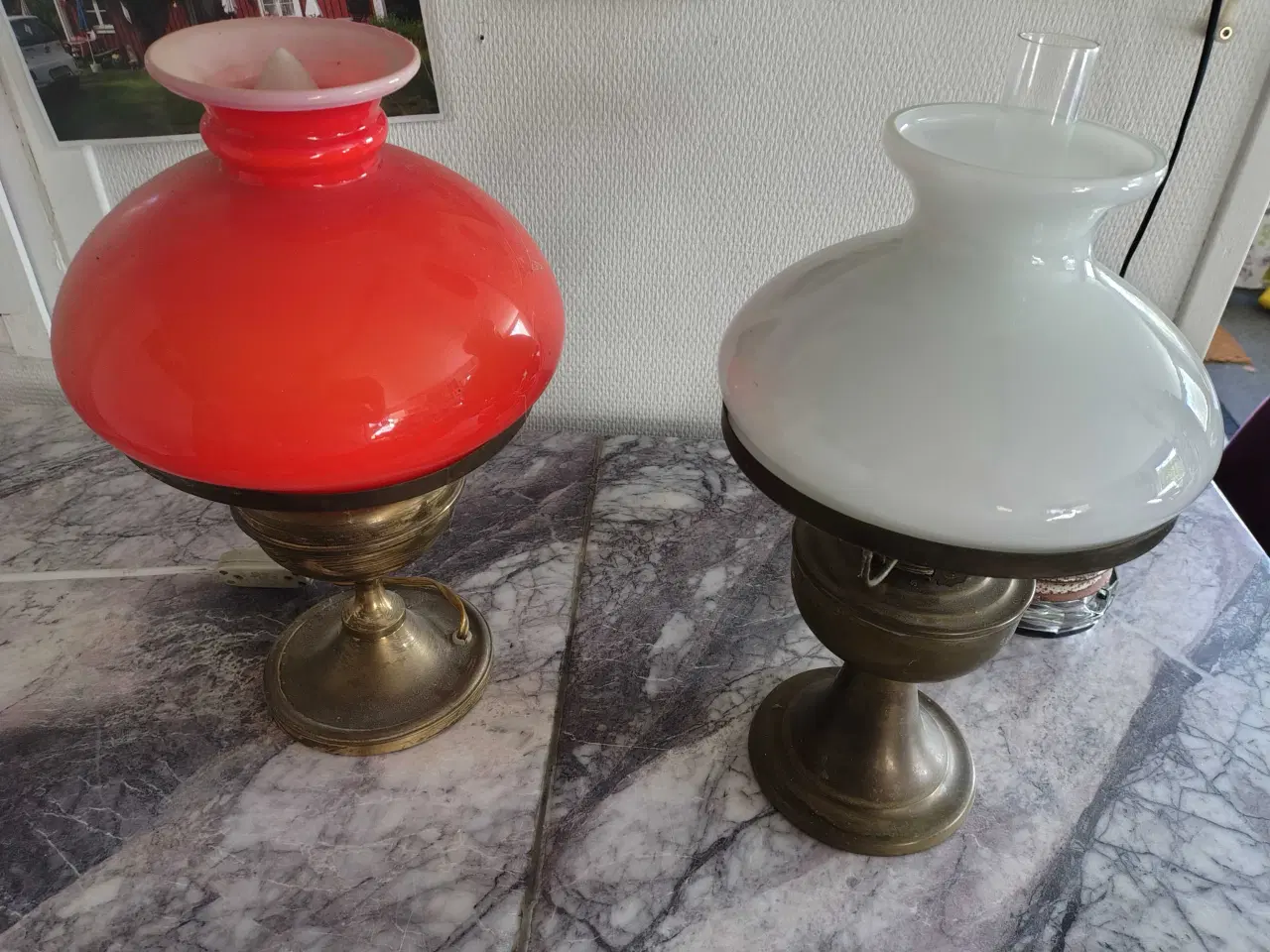 Billede 1 - Antik Bordlamper