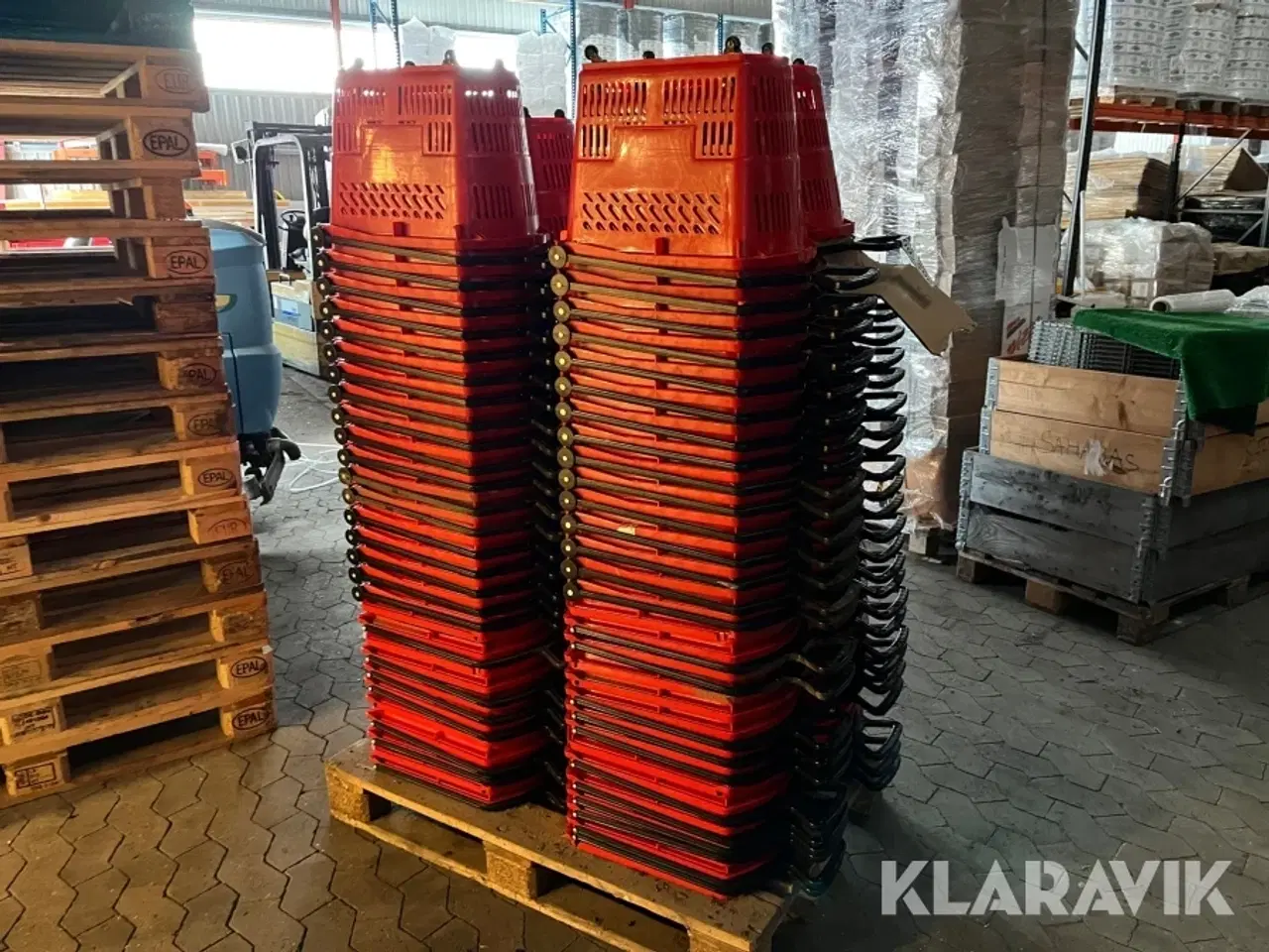 Billede 1 - Indkøbskurve på hjul 1 palle - 116 styk