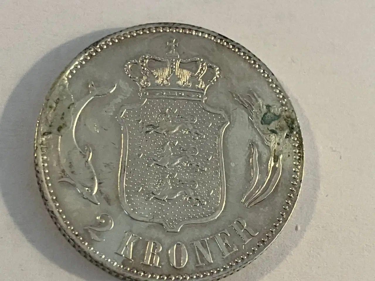 Billede 2 - 2 Kroner 1897 Danmark - Dårlig stand