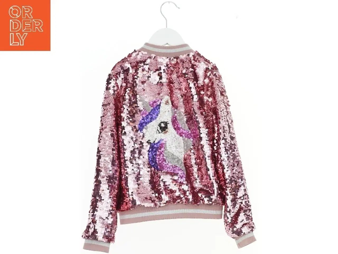 Billede 2 - Pailletjakke med enhjørning fra H&M (str. 128)