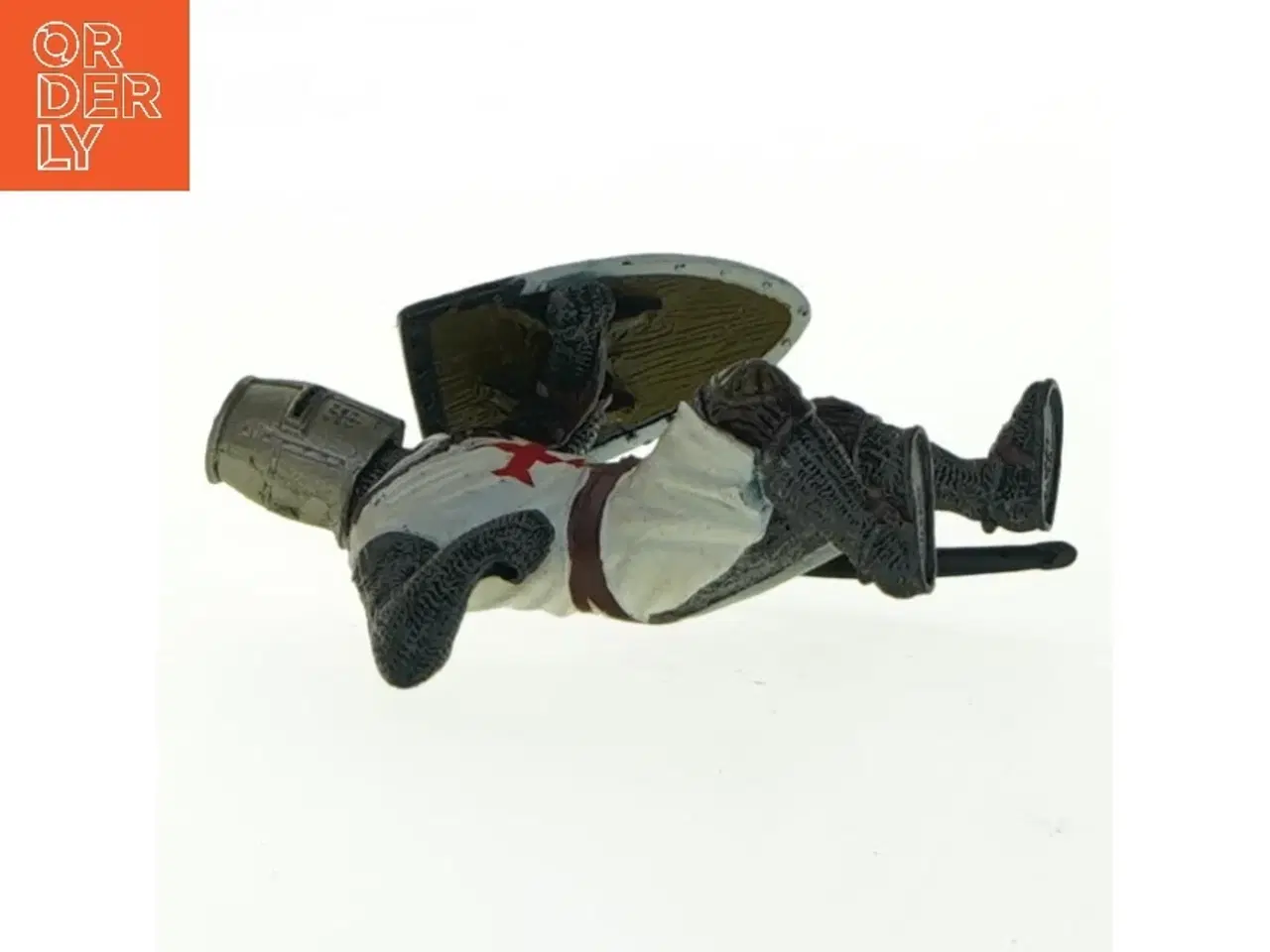 Billede 3 - Middelalderkriger figur fra Blue Box (str. 9x7 cm)