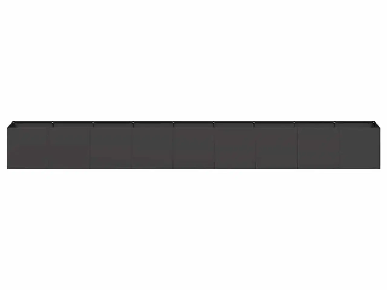 Billede 4 - Plantekasse sort 360x40x40 cm koldvalset stål