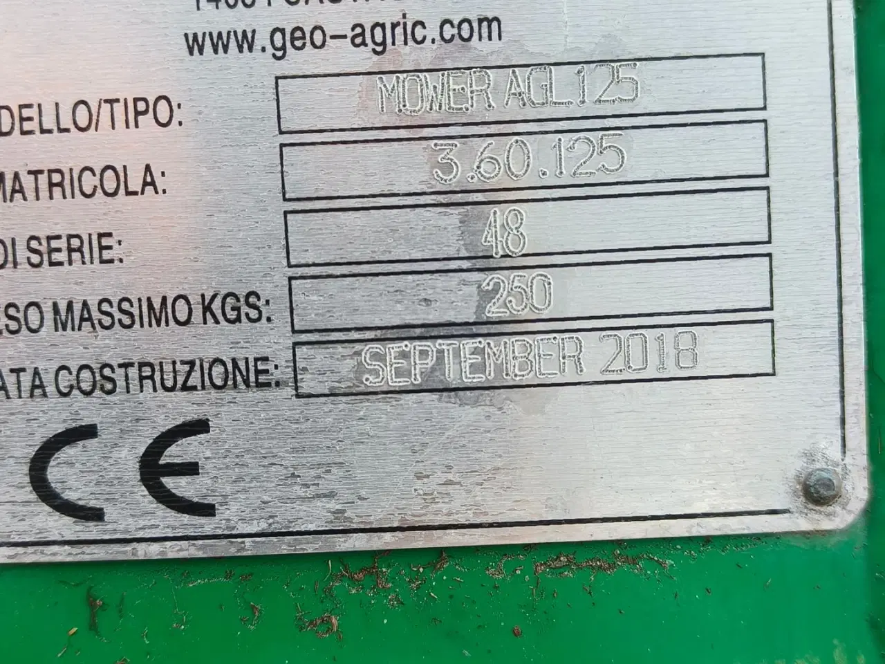 Billede 4 - GEO Slagleklipper Armhængt Agl 125cm