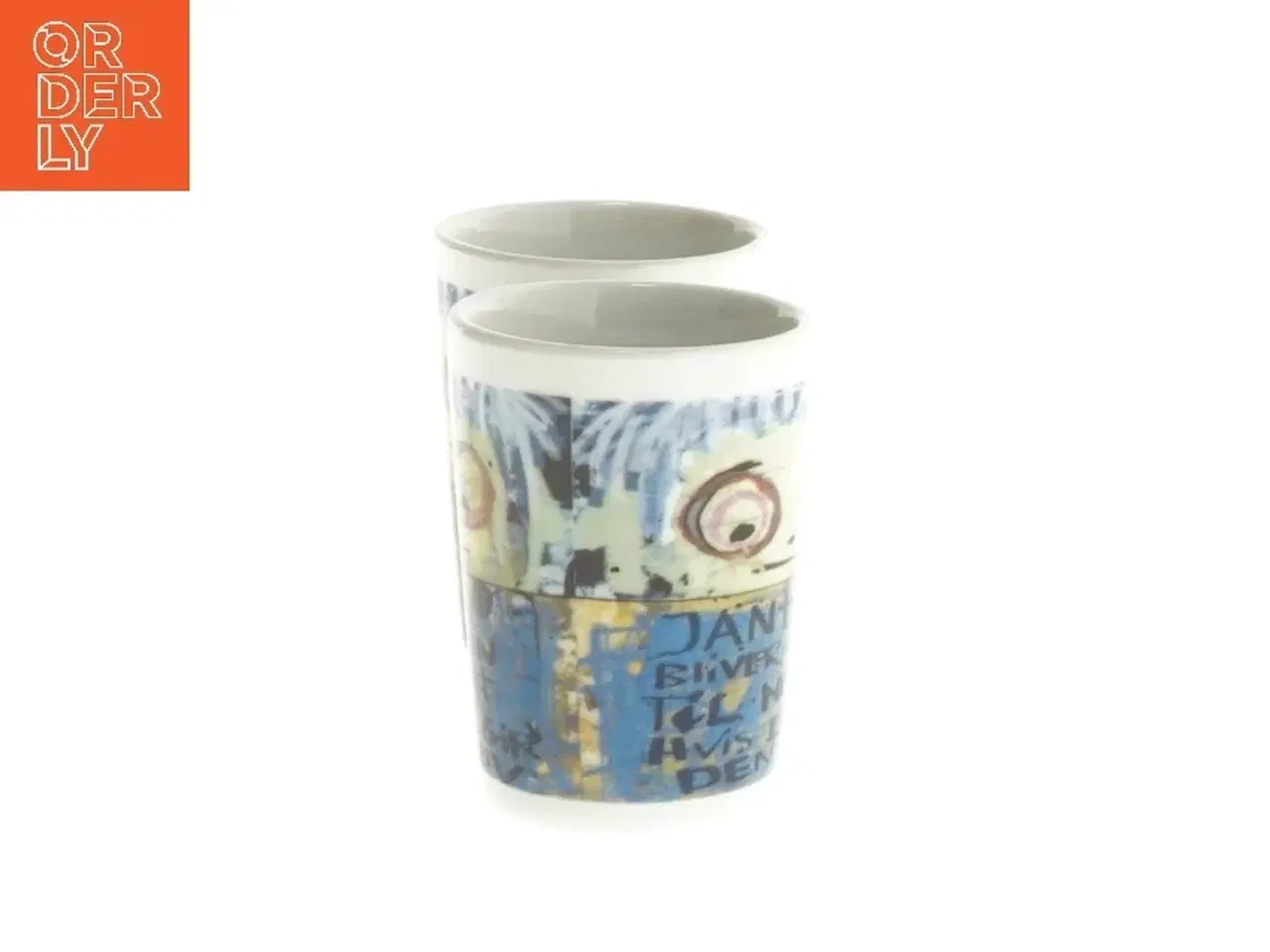 Billede 2 - Keramiske krus med design fra Poul Pava by aida (str. Ø 4,7x7 cm)