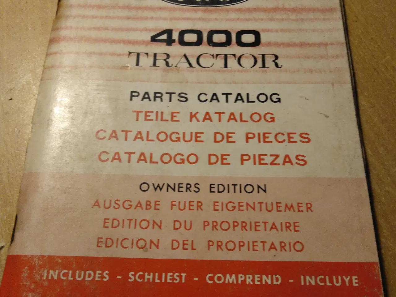 Billede 1 - Instruktionbog for Ford 4000