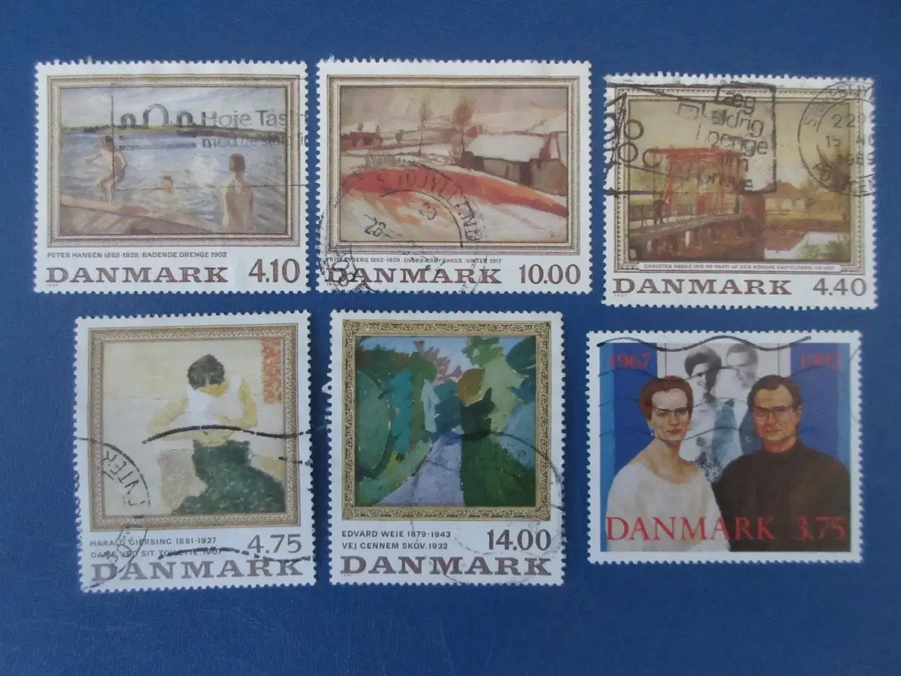Billede 3 - Danmark 24 malerifrimærker