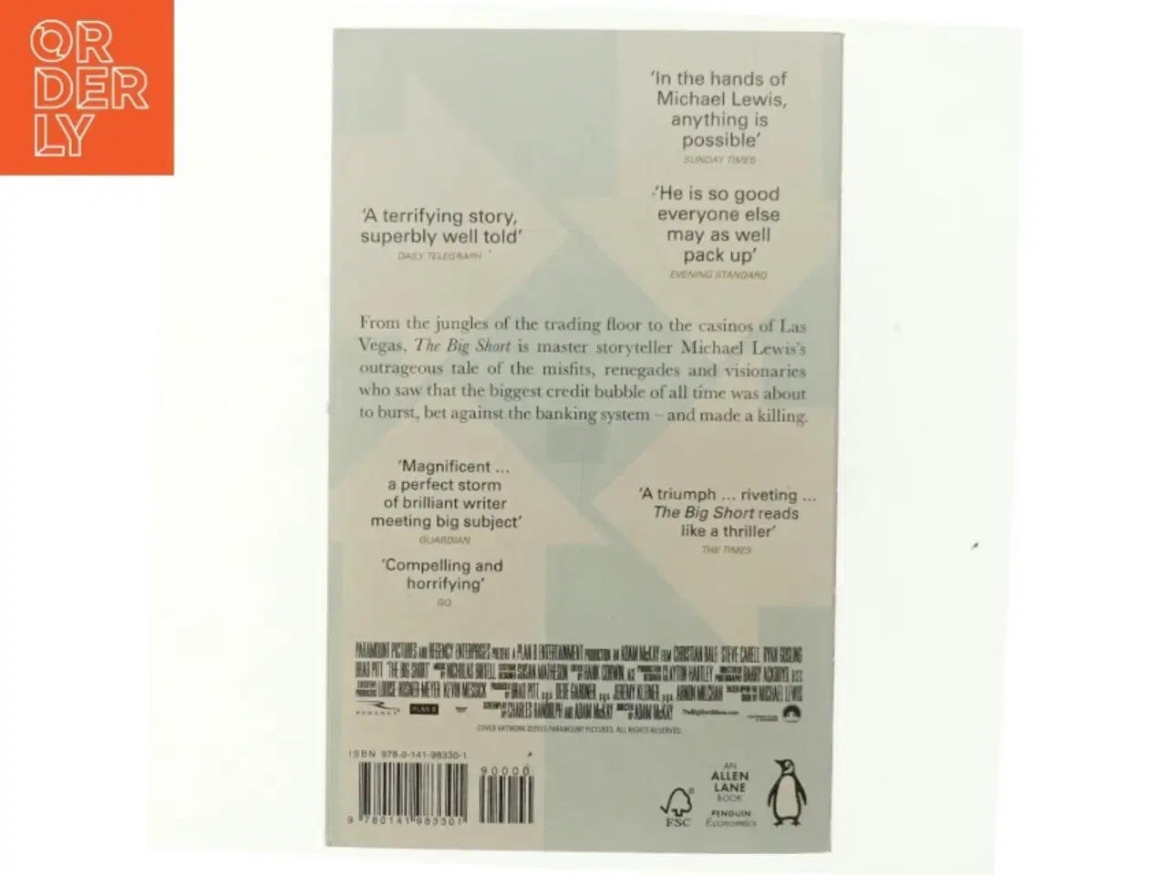 Billede 3 - The Big Short : inside the doomsday machine af Michael Lewis (Bog)