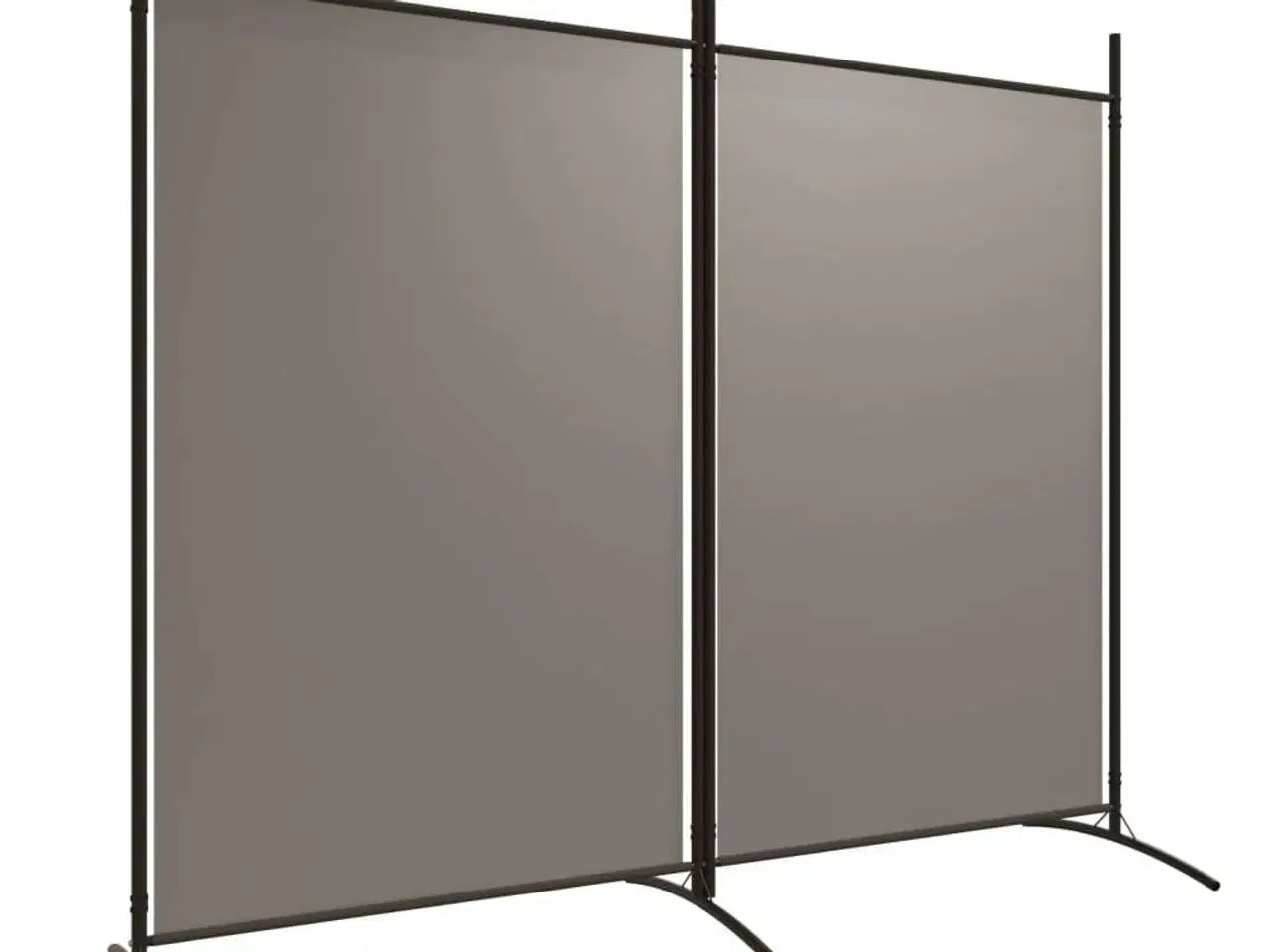 Billede 2 - 2-panels rumdeler 175x180 cm stof antracitgrå
