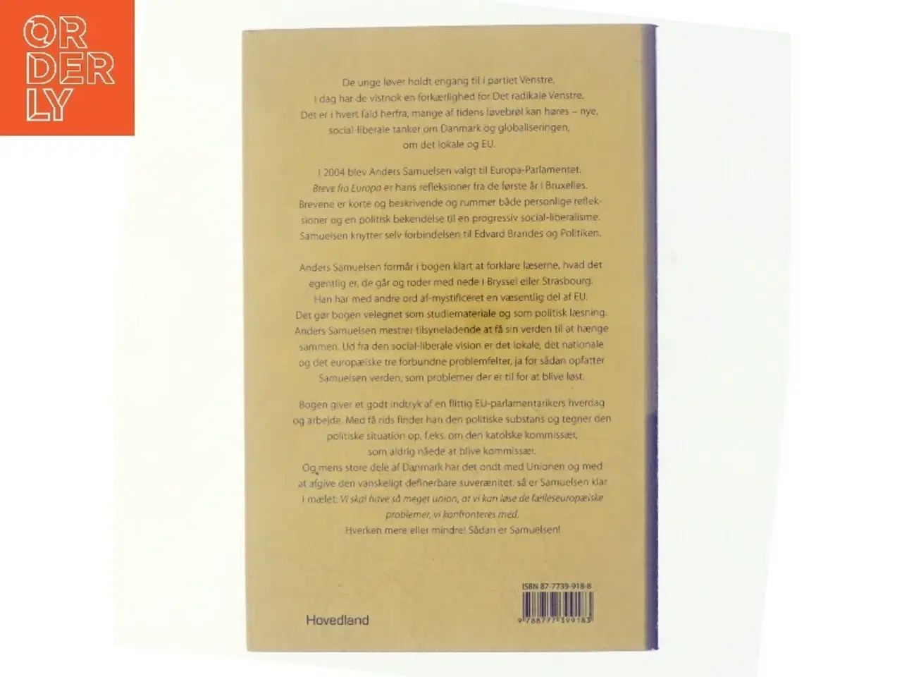Billede 3 - Breve fra Europa : de første år i Bruxelles af Anders Samuelsen (Bog)