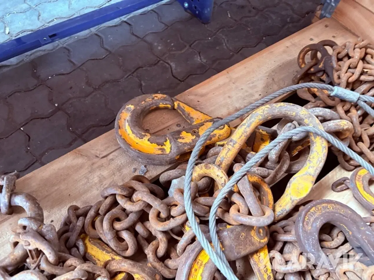 Billede 7 - Kæder med kroge og løftegrej - blandet parti