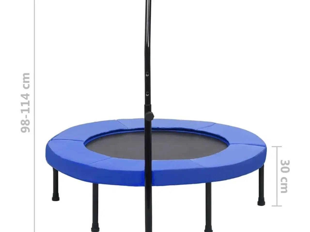 Billede 7 - Fitnesstrampolin med håndtag og sikkerhedspude 102 cm