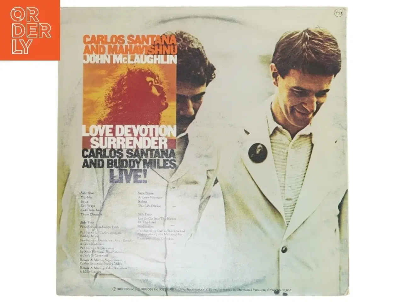 Billede 2 - Carlos Santana & Buddy Miles Live double LP fra CBS
