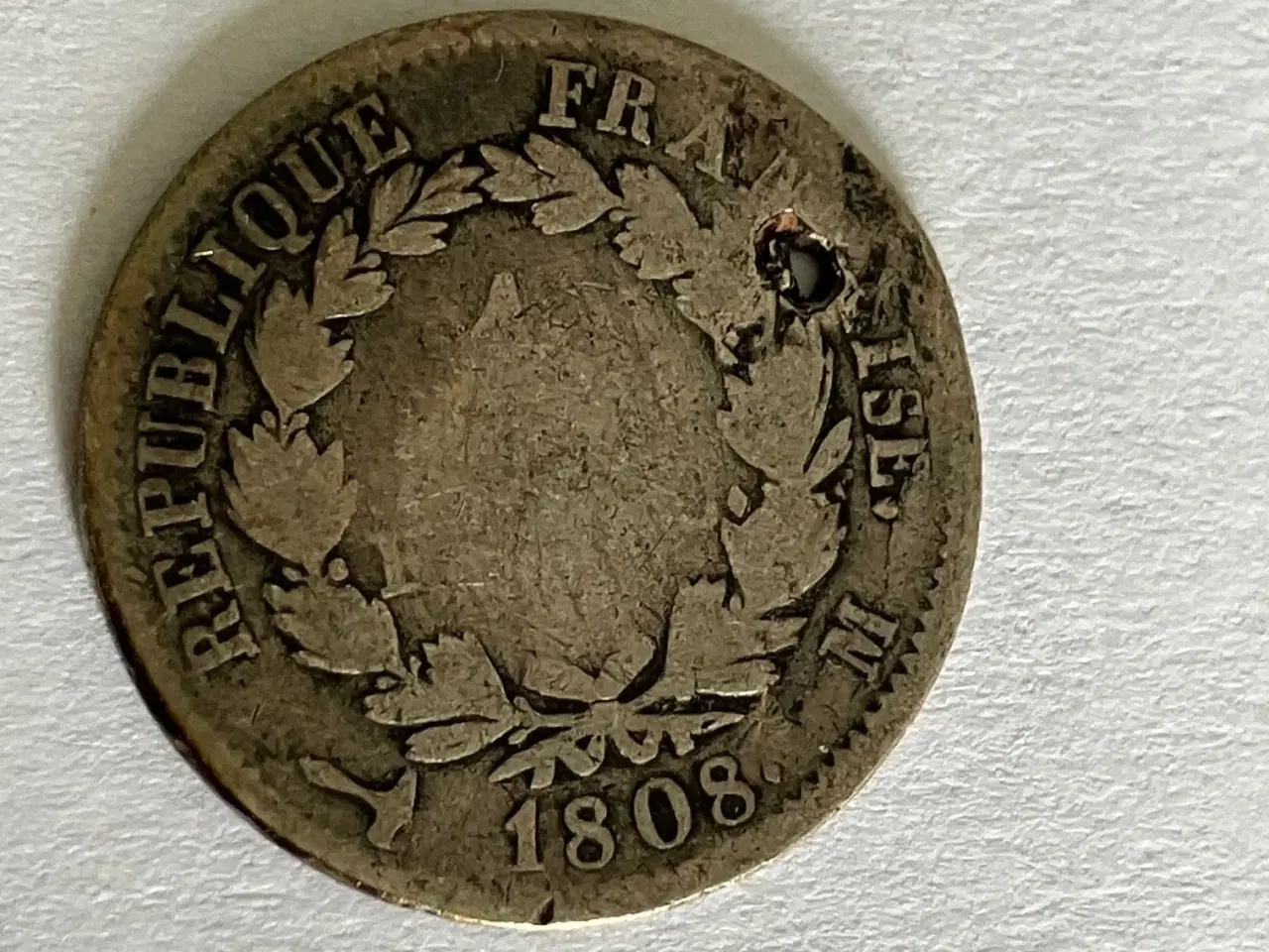 Billede 1 - 1 Franc France 1808 - Hul