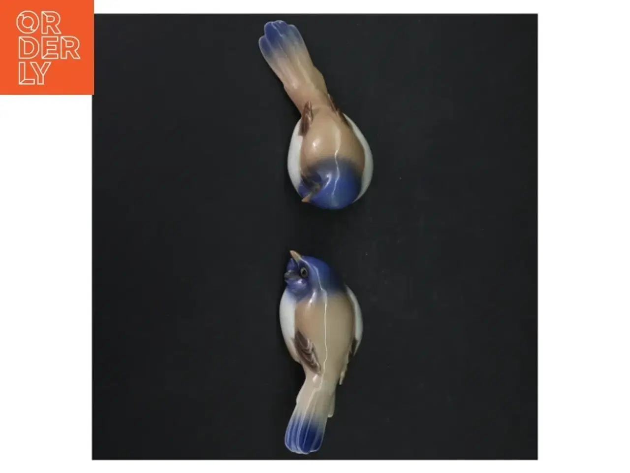 Billede 4 - Porcelænsfugle, motiv: Optimisten og pessimisten fra B&G (str. 13 cm)
