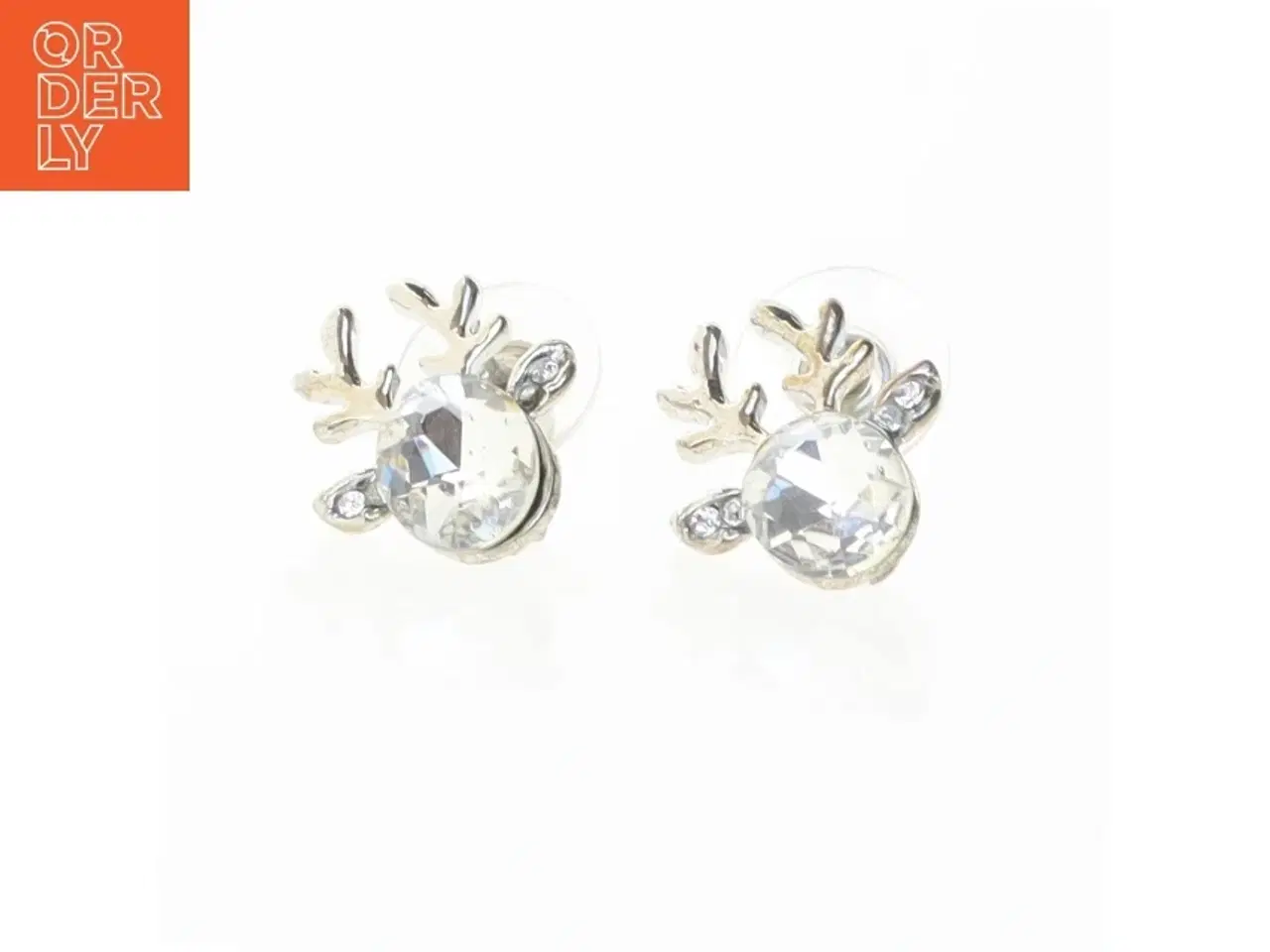 Billede 1 - Øreringe med rensdyr design (str. 2 cm)
