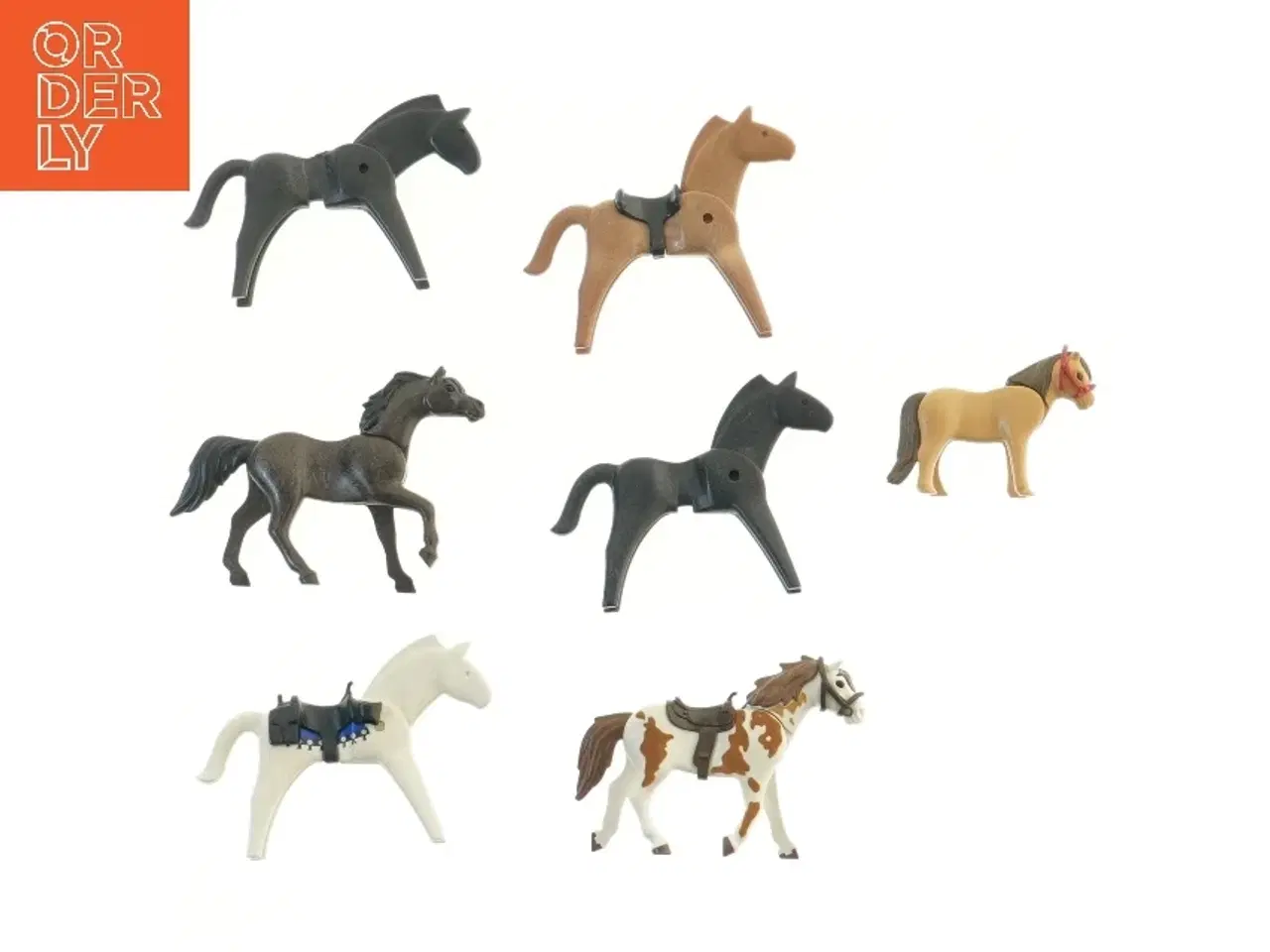 Billede 1 - Playmobil heste, sæt af 7 fra Playmobil (str. 7 stk 11 cm)