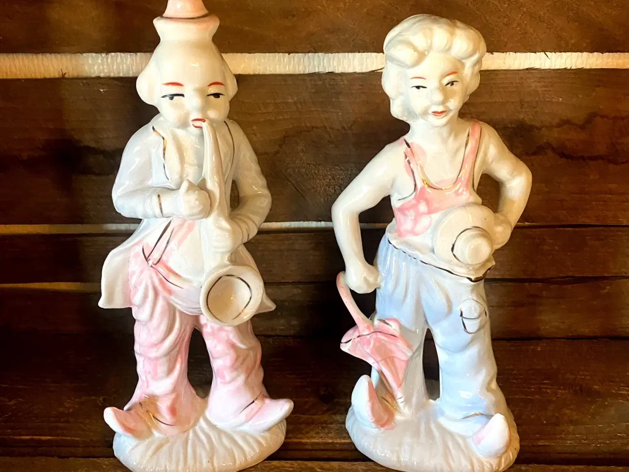 Billede 1 - * Sødt cirkuspar - i porcelæn