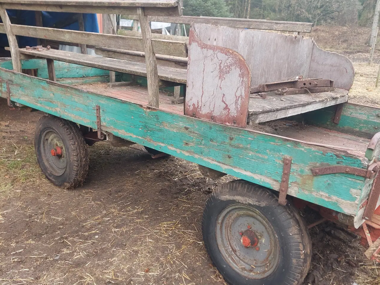Billede 2 - 4hjulet gummi vogn