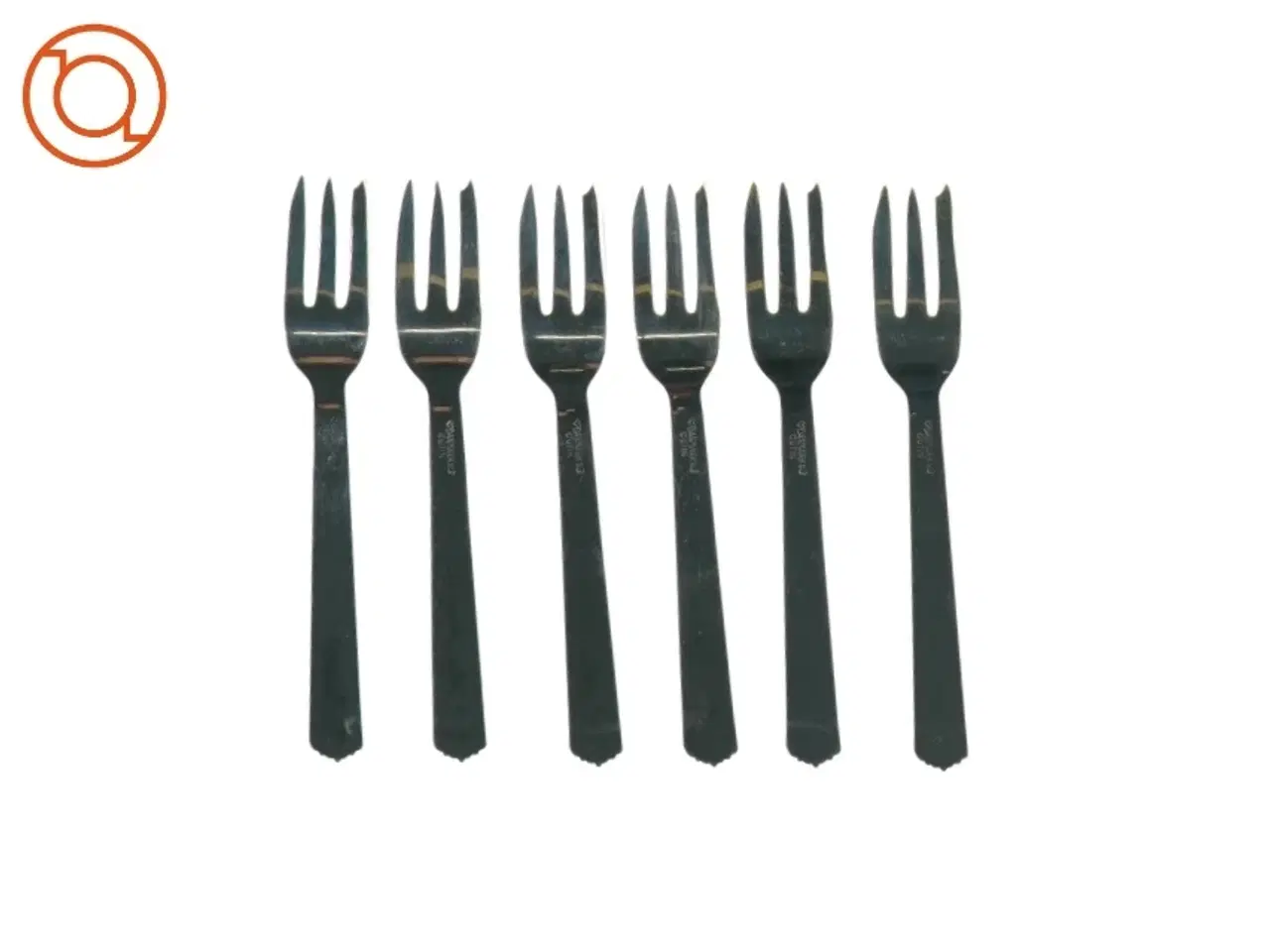 Billede 2 - Kagegafler (6 stk.) fra Ukendt (str. L: 14,5cm)