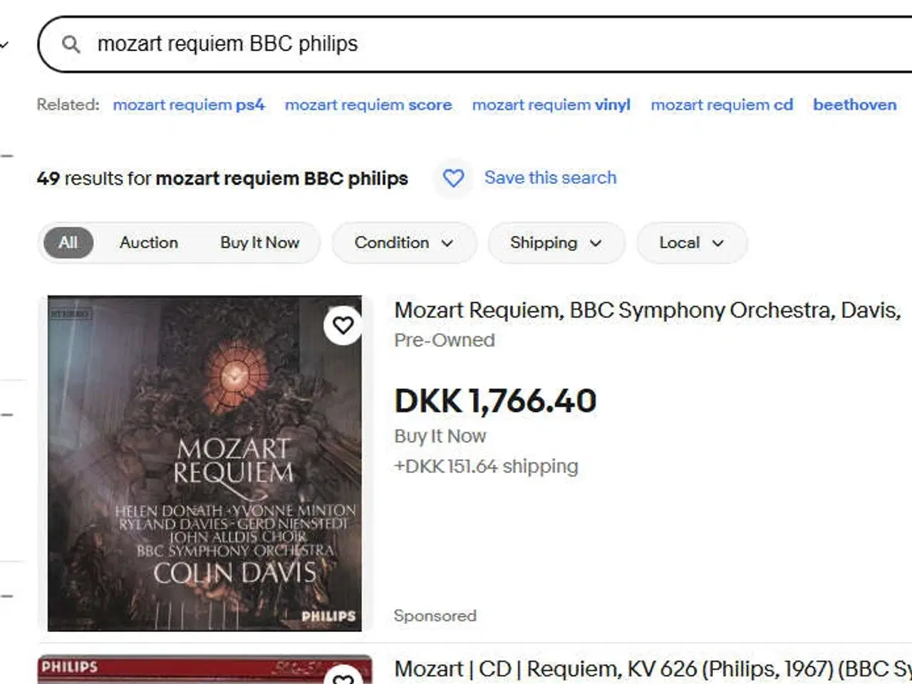 Billede 2 - Mozart Requiem - vinyl, sir Colin Davis + BBC