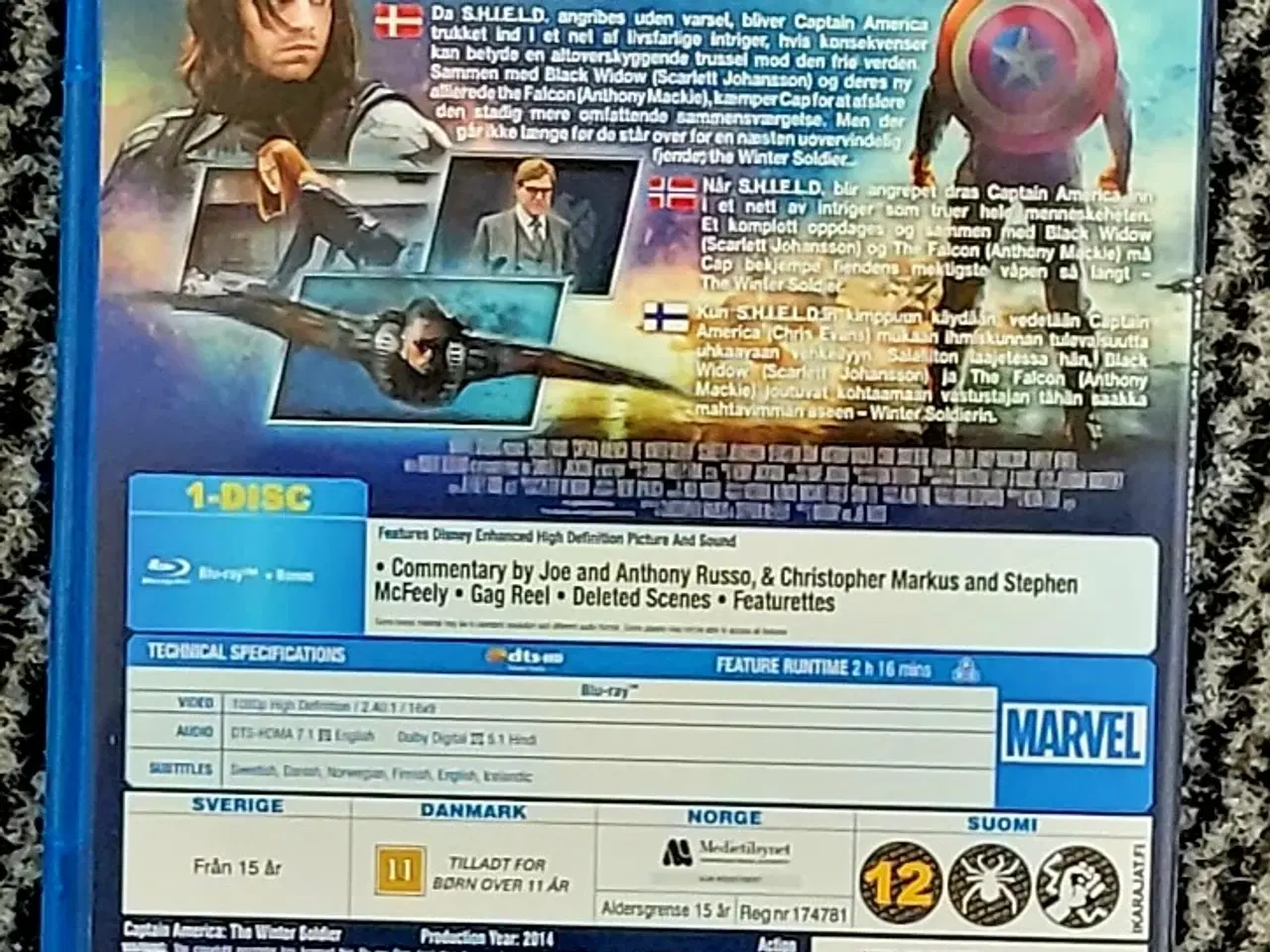 Billede 9 - Blu Ray Marvel film 30 KR. Stk.