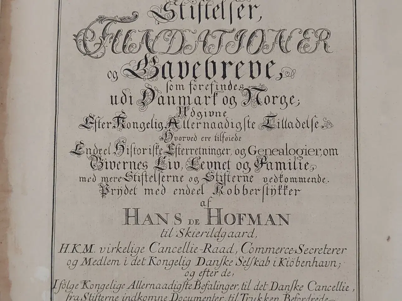 Billede 2 - Hans de Hofman: Tom ll.  Hellæder. Udgivet 1756