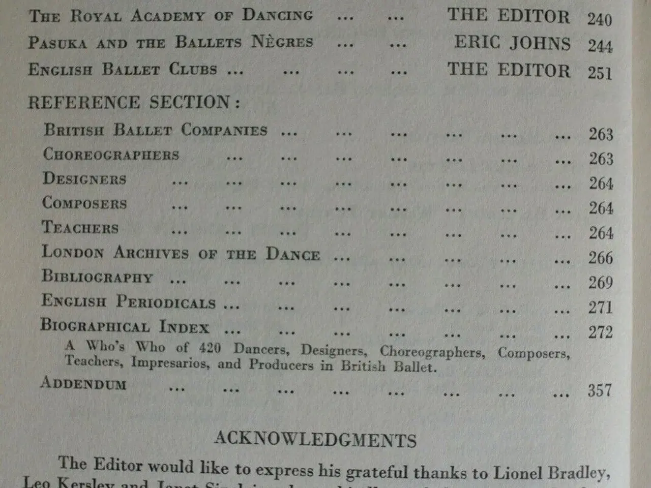 Billede 3 - british ballet, edited by peter noble, emne: kunst