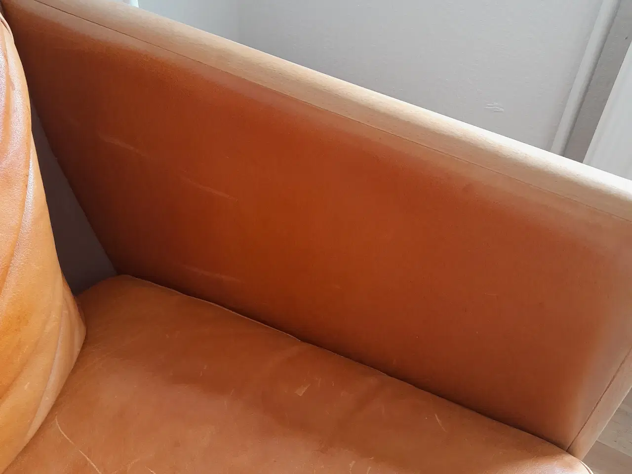 Billede 5 - Mogens Hansen 3 pesoners sofa i cognacfarvet læder