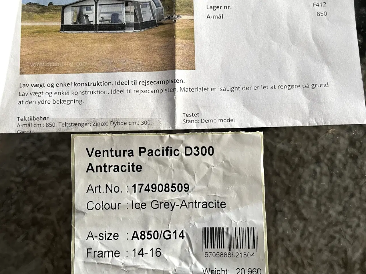 Billede 2 - Ventura 3 m. A-mål 850