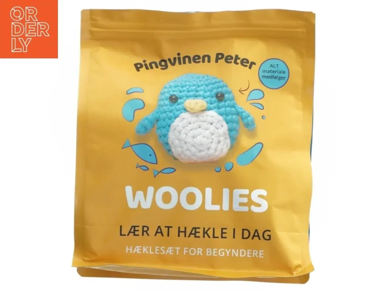Billede 1 - Woolies hæklekit med pingvin fra Woolies (str. 11,5x9 cm)