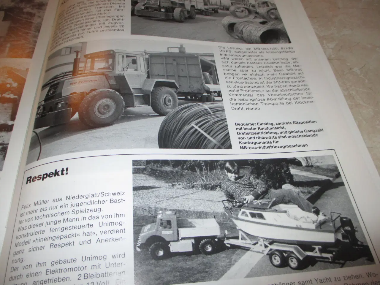 Billede 7 - Mercedes Unimog+ MB trac  brochure