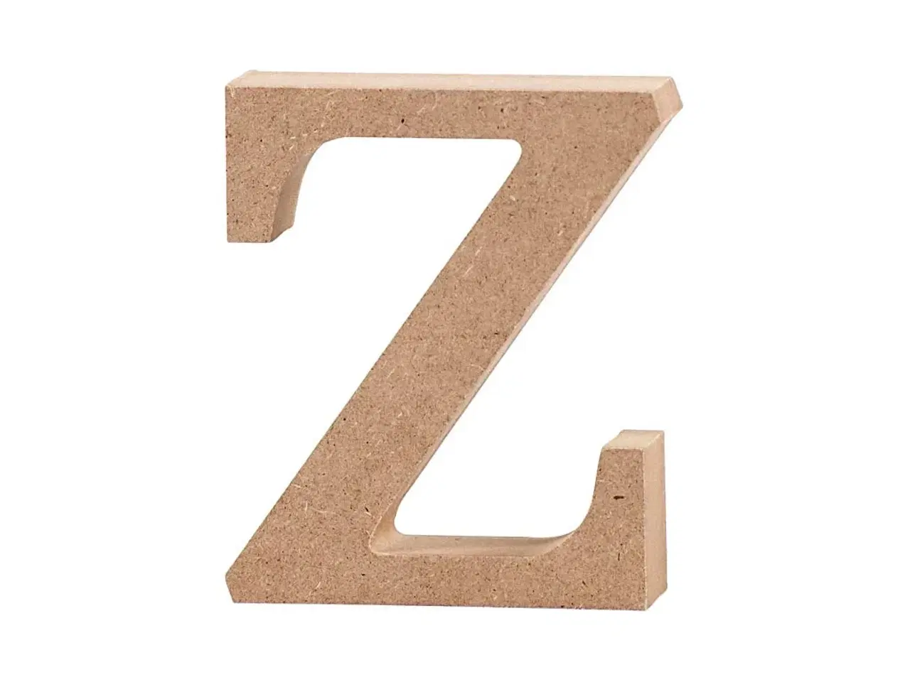 Billede 1 - Elegant Træbogstav Z - 8 cm H, 2 cm Tykkelse