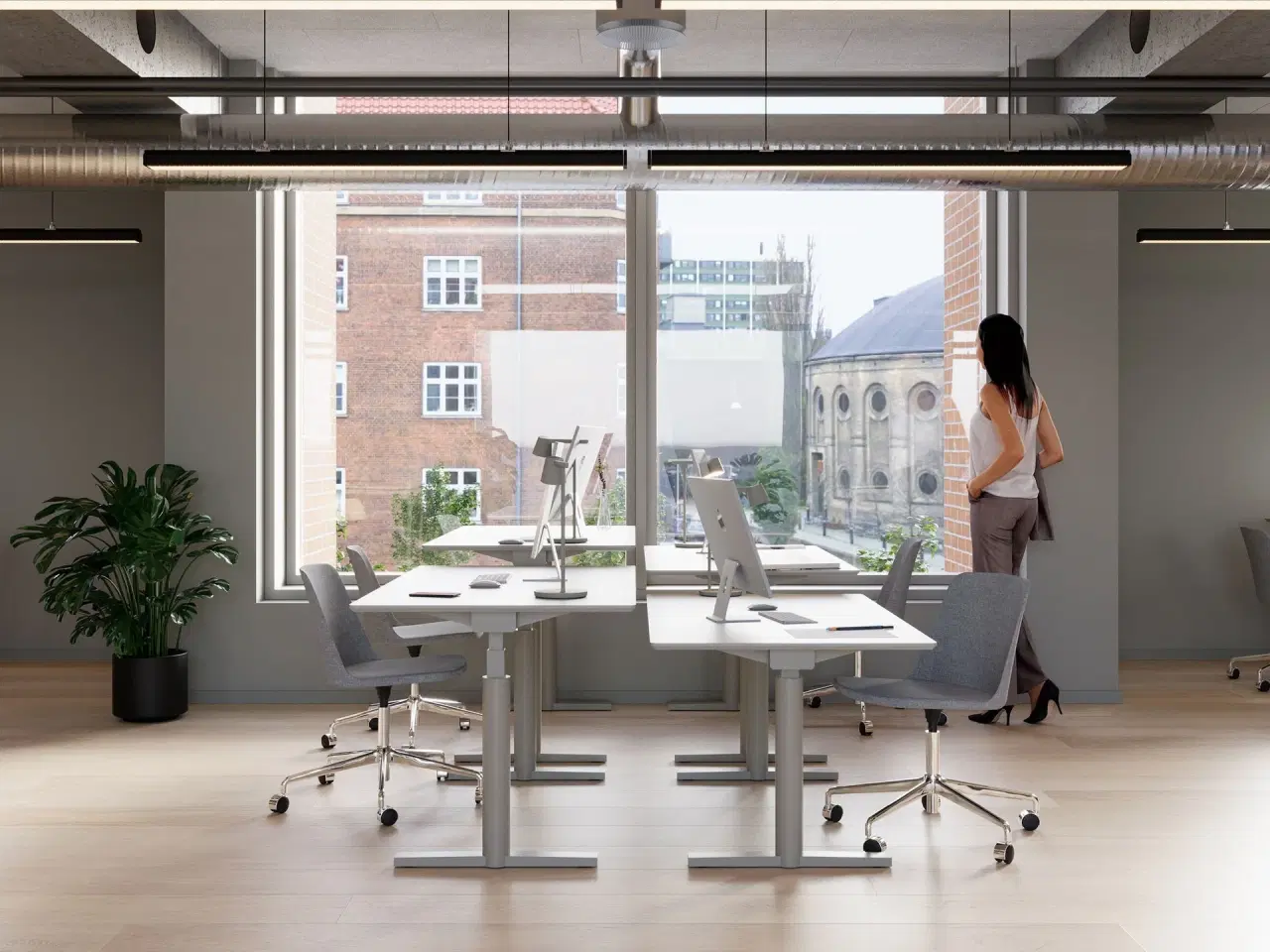 Billede 6 - Nyistandsatte kontorer med udsigt til Østre Gasværk