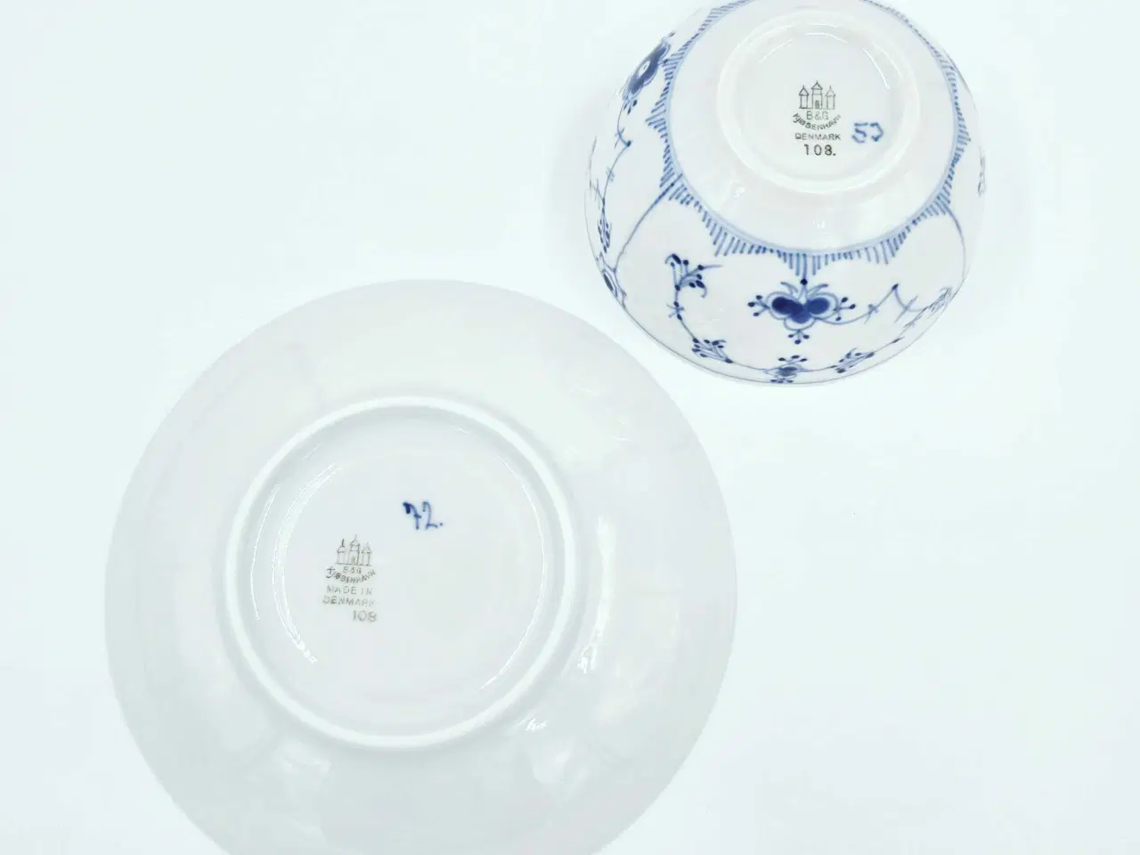 Billede 11 - Blåmalet tekop B&G Musselmalet Porcelæn