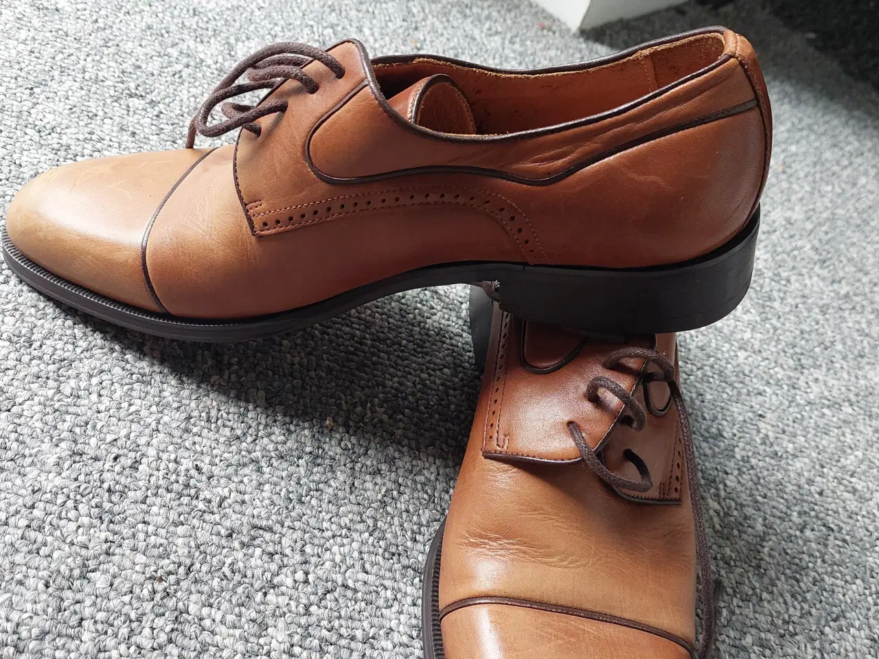 Billede 11 - elegant herre sko i lysebrun læder