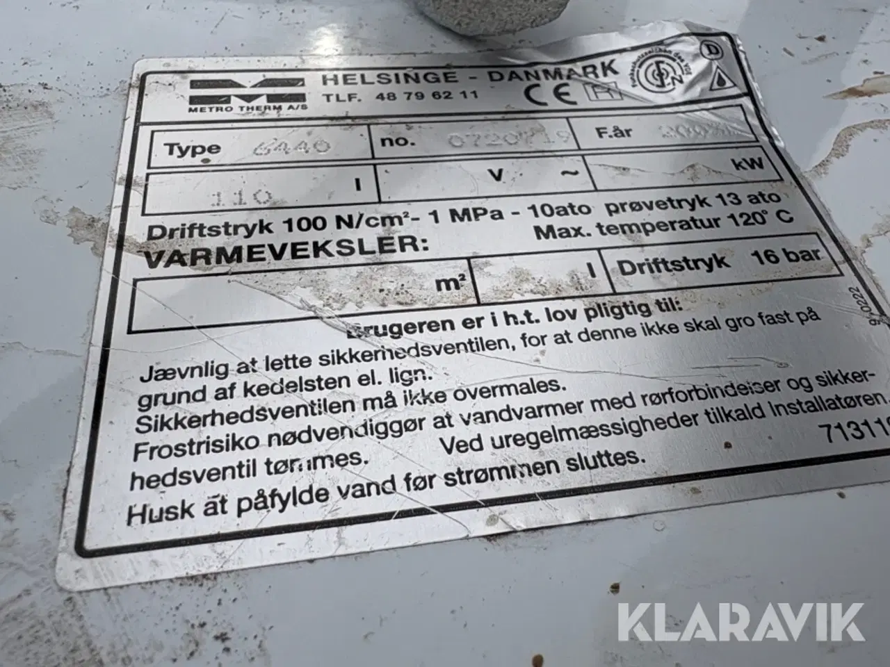 Billede 5 - Varmtvandsbeholder med cirkulationspumper og ekspansionsbeholder Methro Therm, Grundfos og Varem