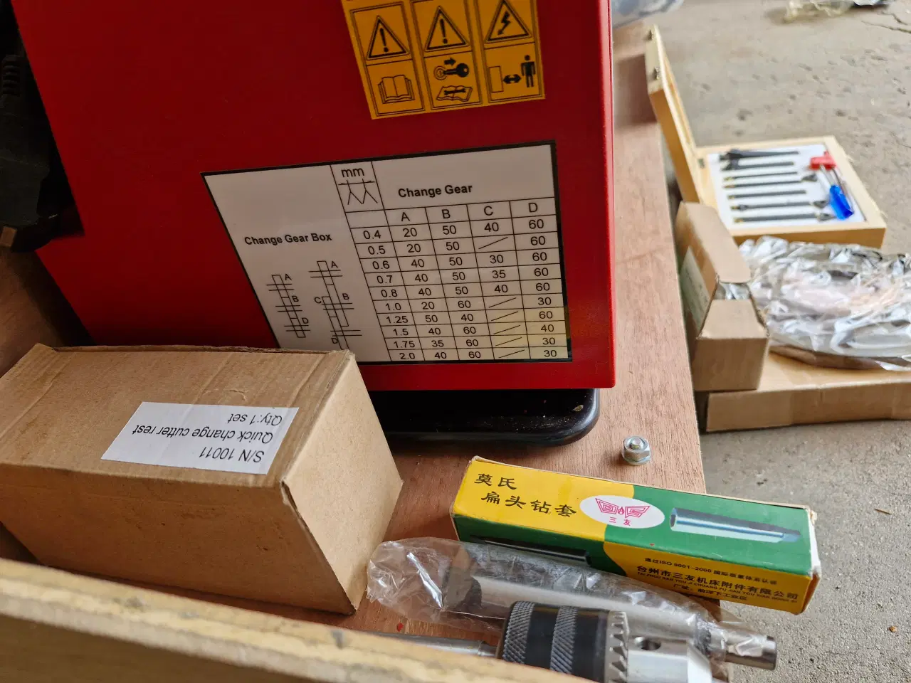 Billede 3 - Metaldrejebænk med masser af tilbehør