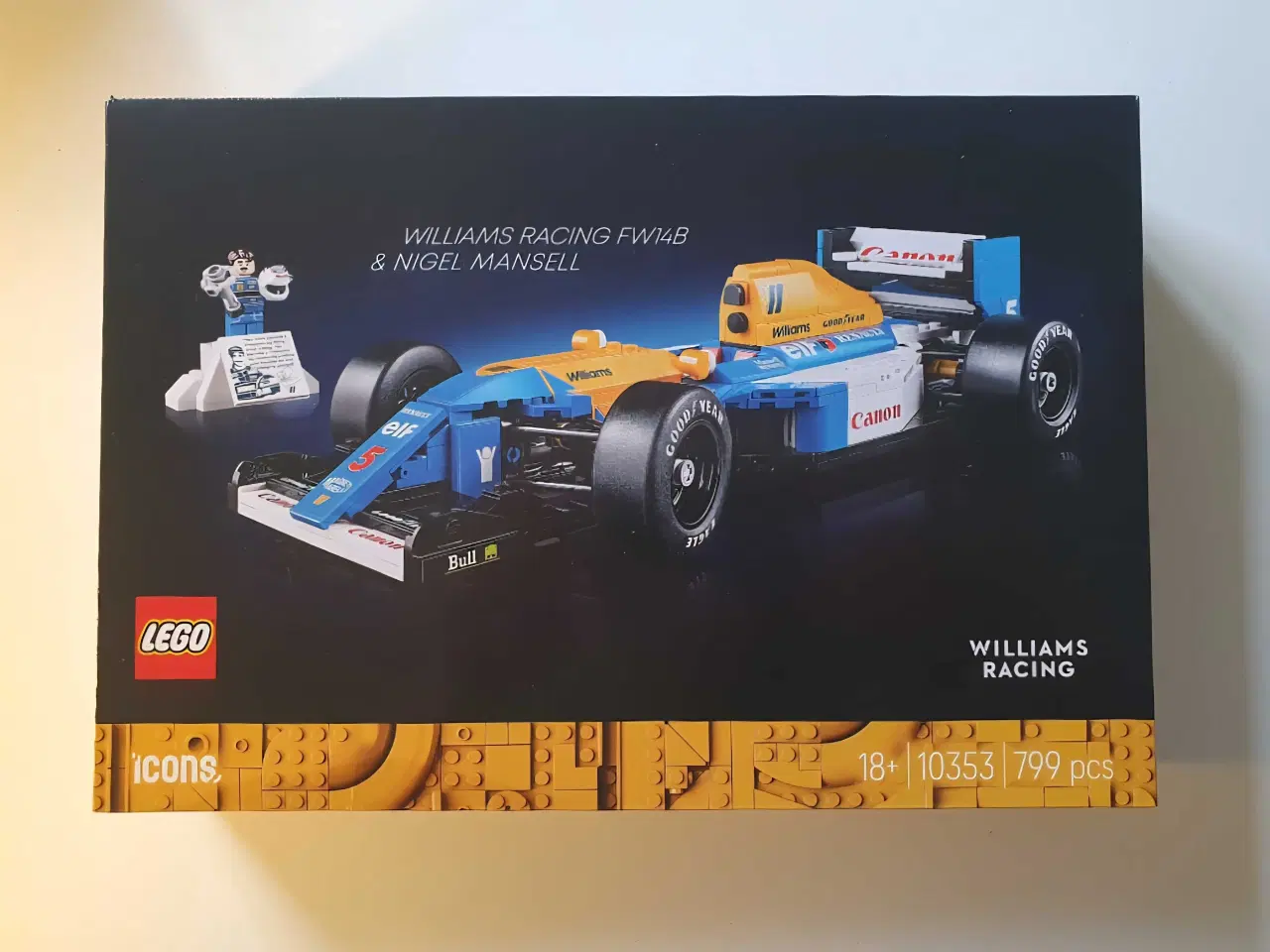 Billede 1 - Lego Icons 10353 Williams Racing FW14B og Nigel Ma