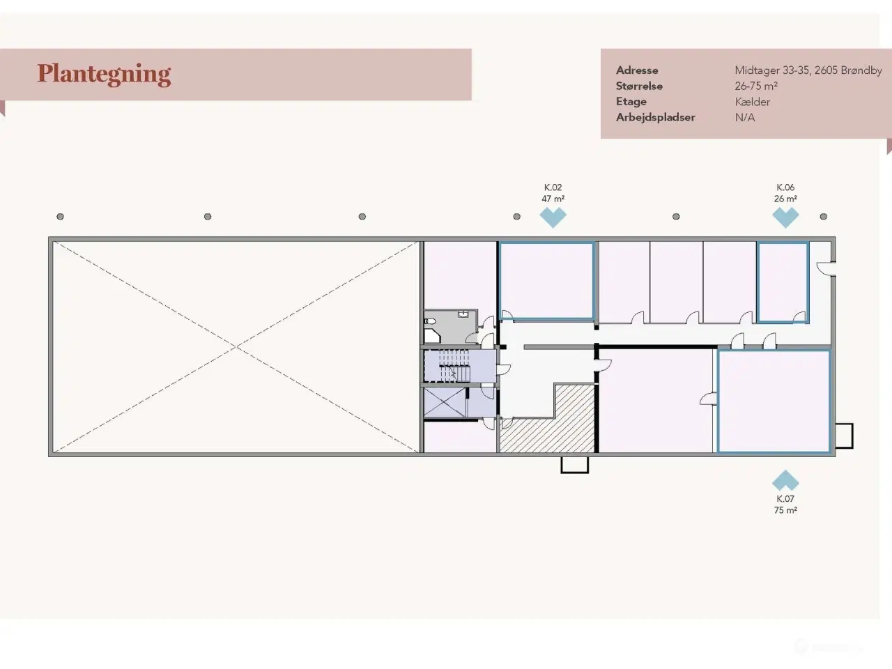 Billede 31 - Moderne. lyst kontor og råt indrettet mindre lager