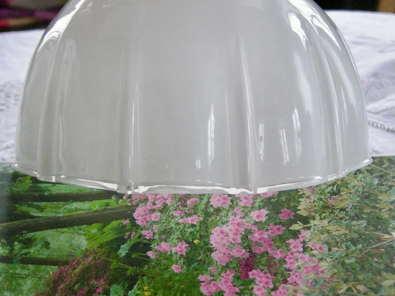 Billede 9 - Vintage pendel, Opalglasskærm, Mundblæst glasskærm