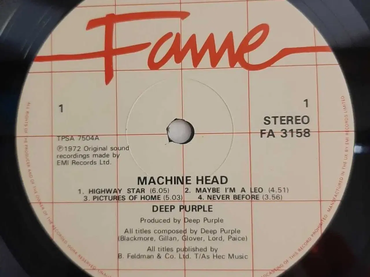 Billede 2 - DEEP PURPLE vinylplade
